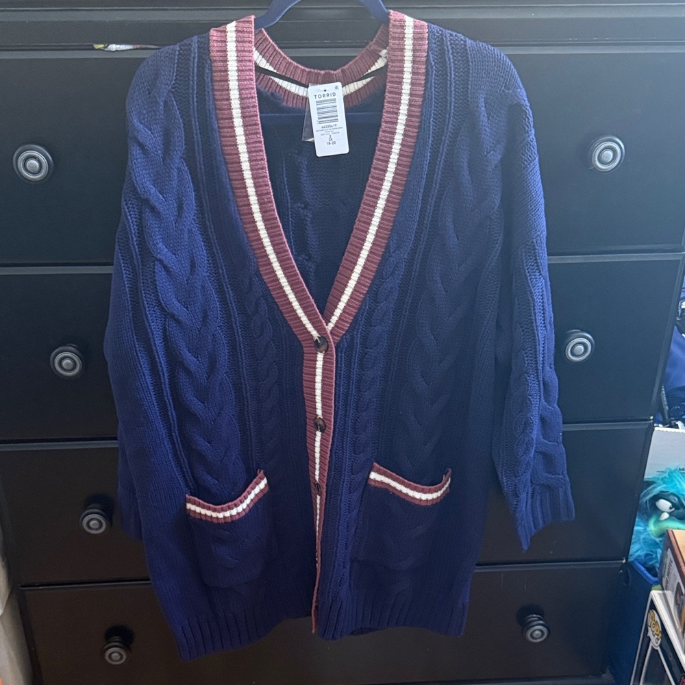 Torrid button down boyfriend cardigan